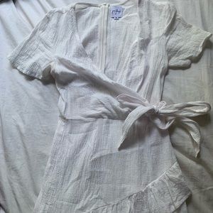 Princess Polly White Company for One Wrap Dress